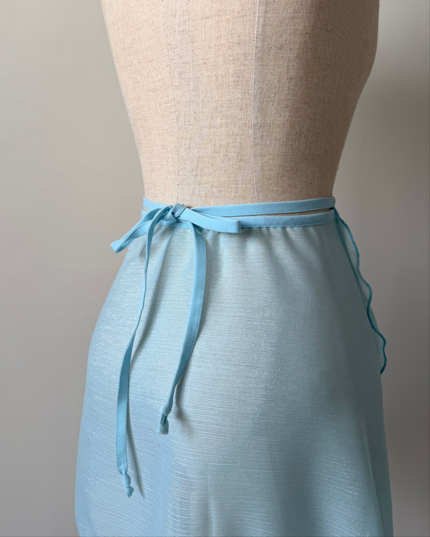 shimmer ballet wrap skirt