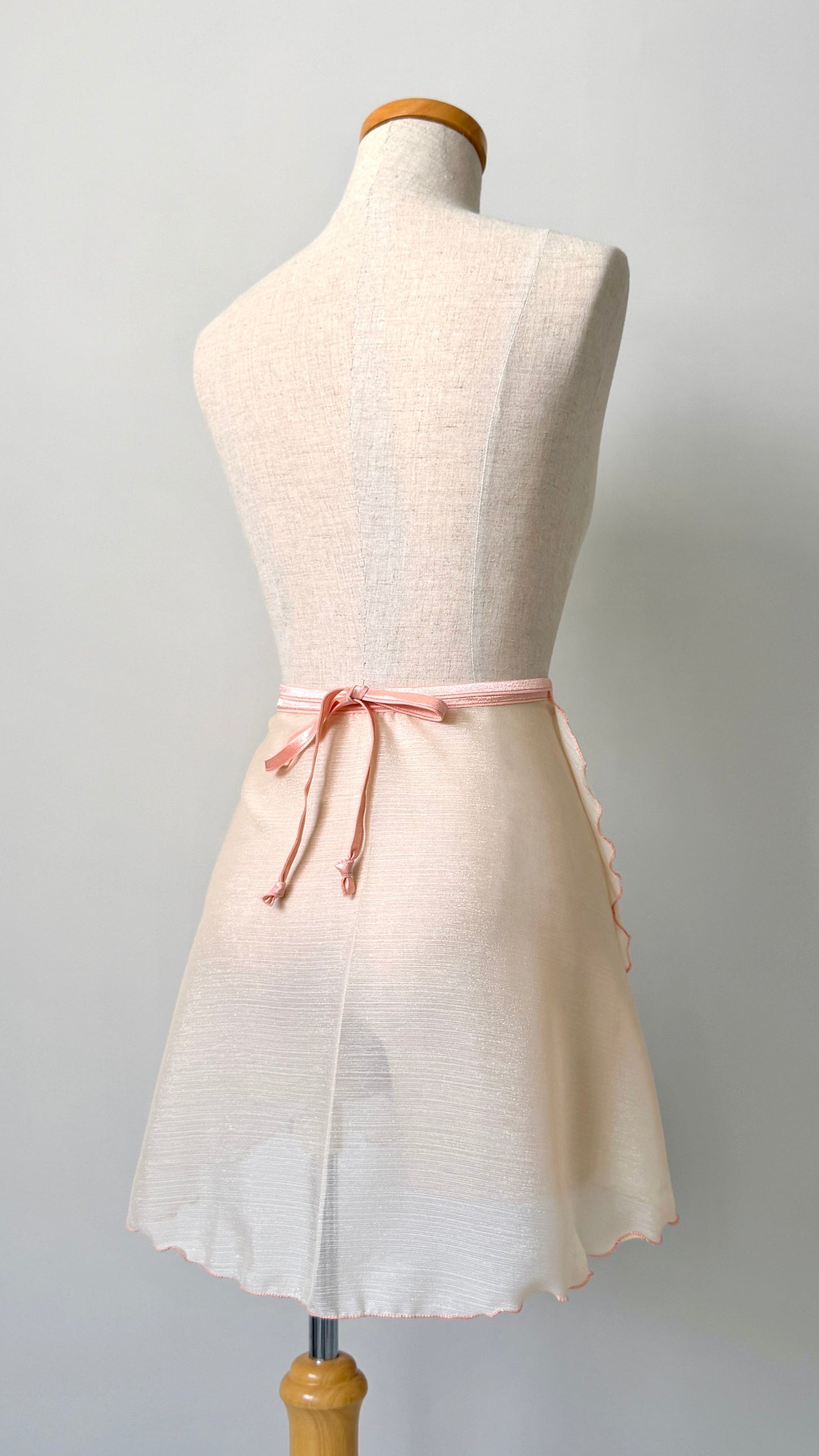 shimmer ballet wrap skirt