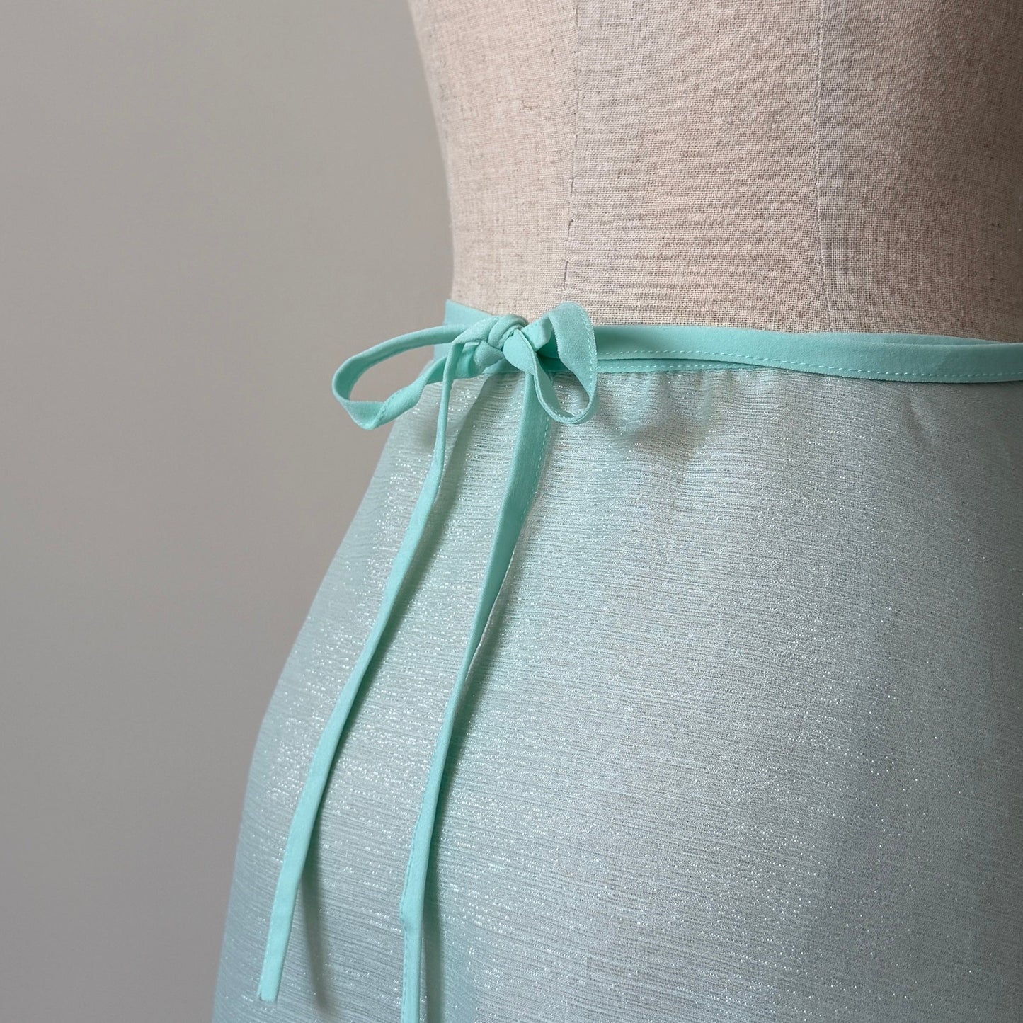 shimmer ballet wrap skirt