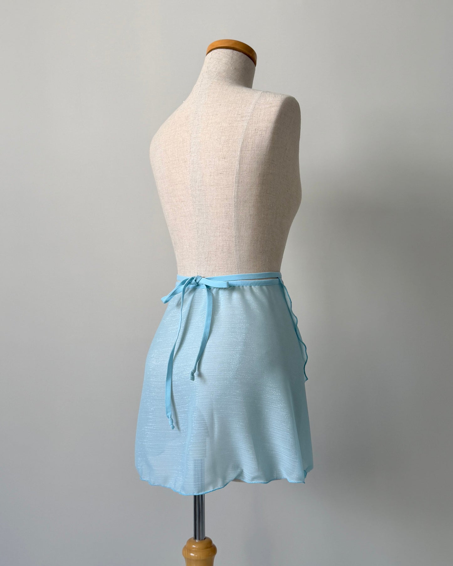 shimmer ballet wrap skirt