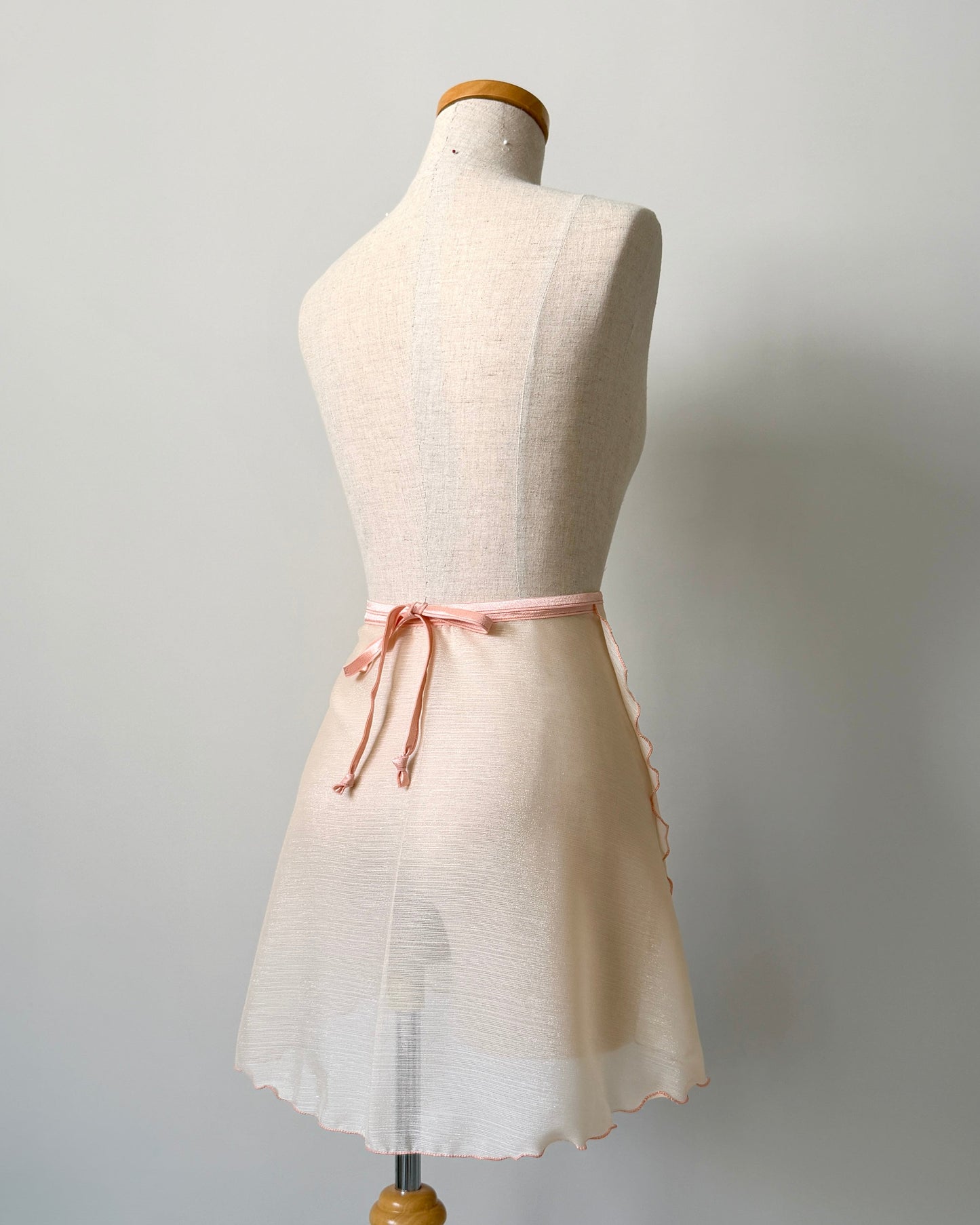 shimmer ballet wrap skirt