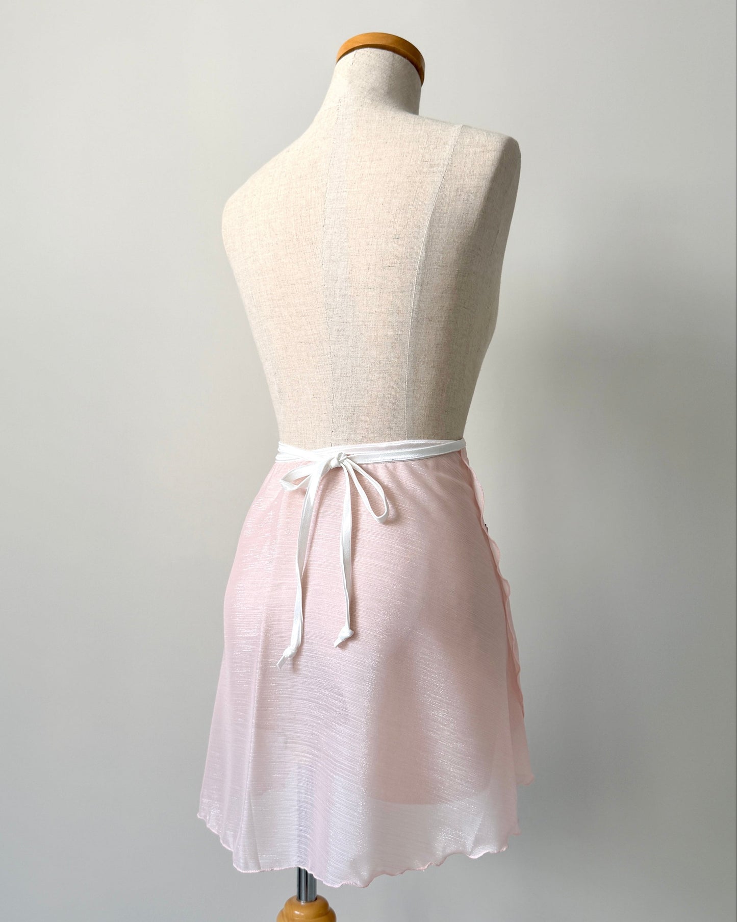 shimmer ballet wrap skirt