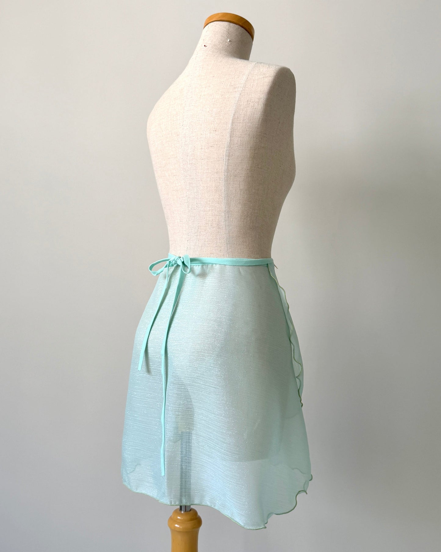 shimmer ballet wrap skirt