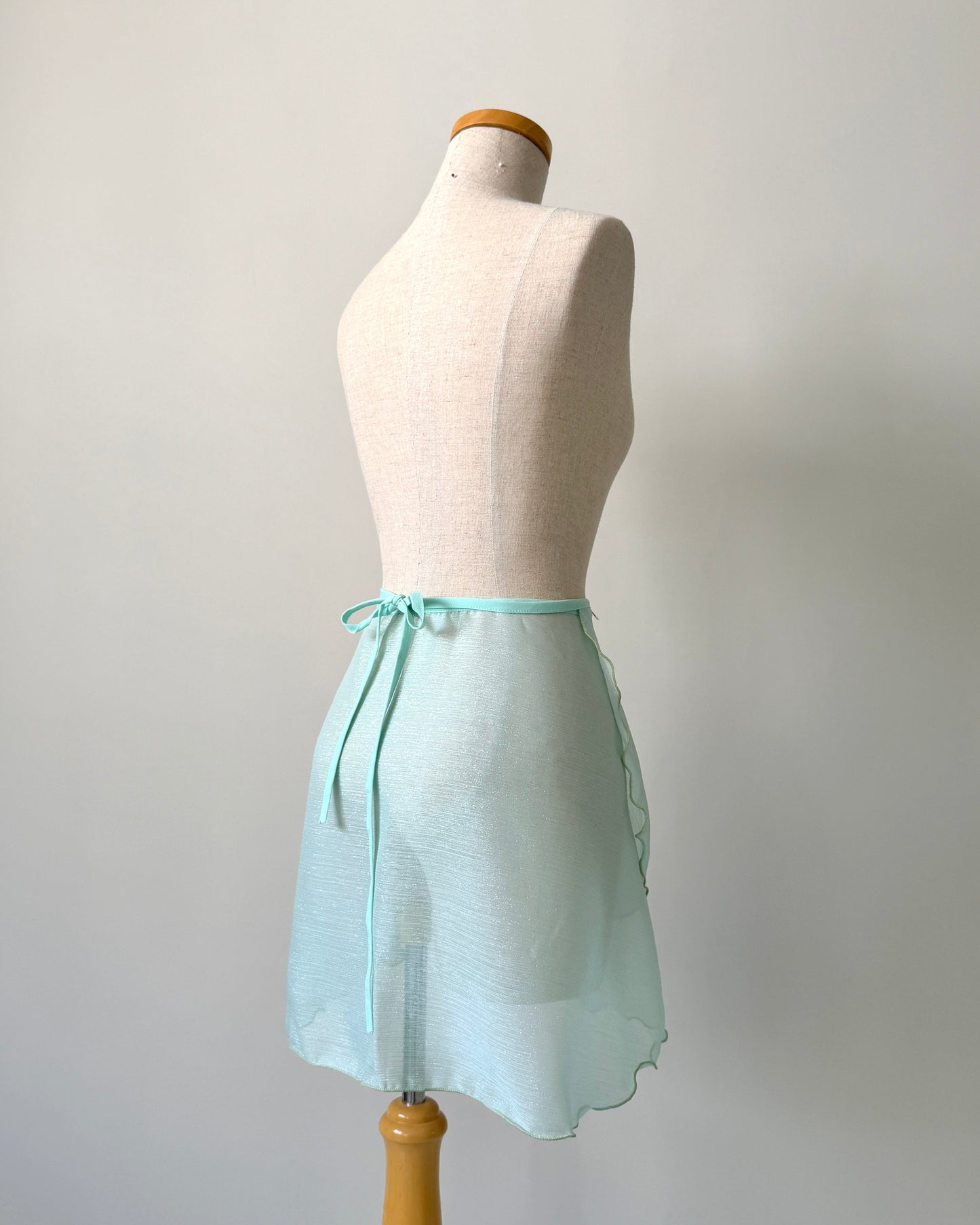 shimmer ballet wrap skirt