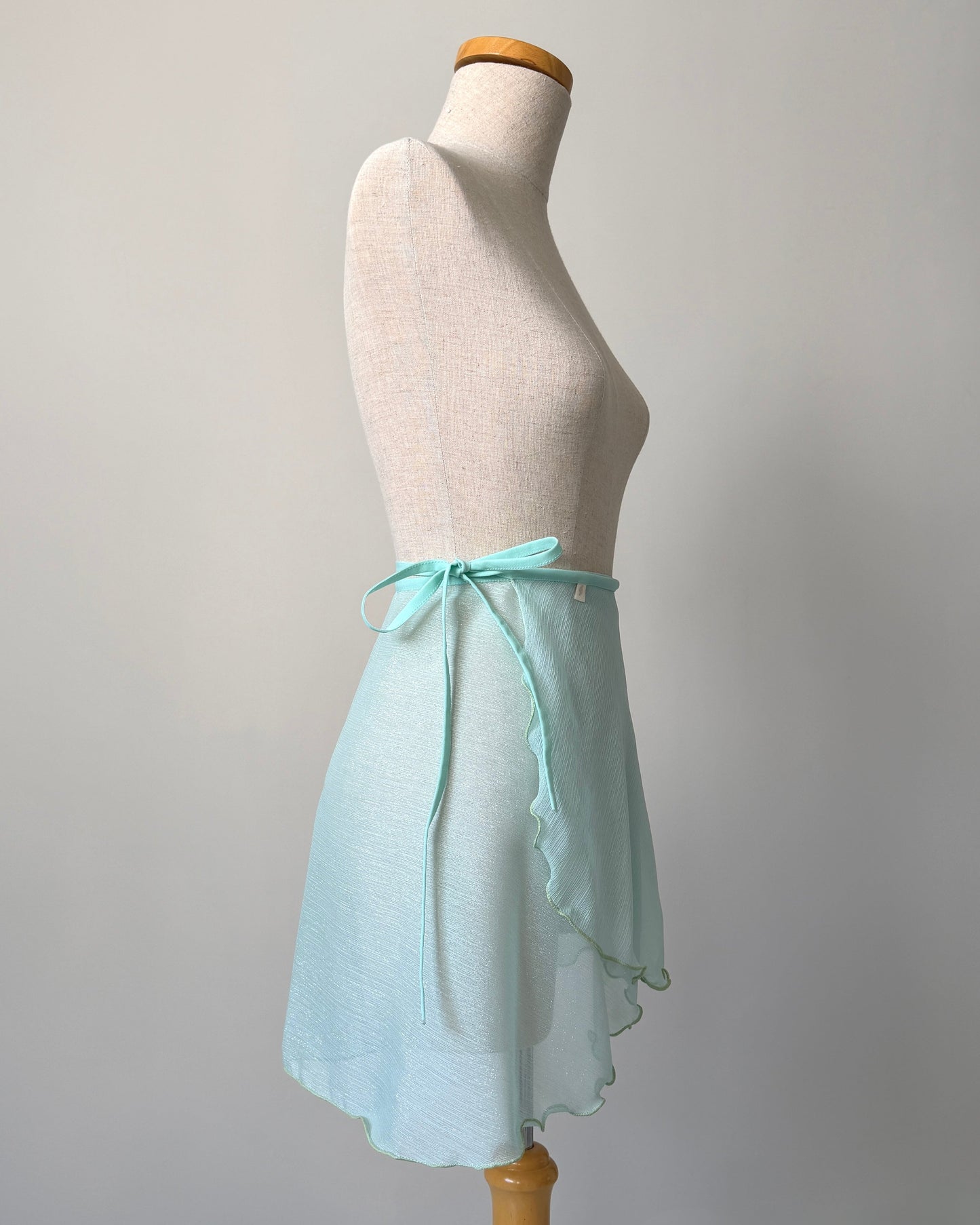 shimmer ballet wrap skirt