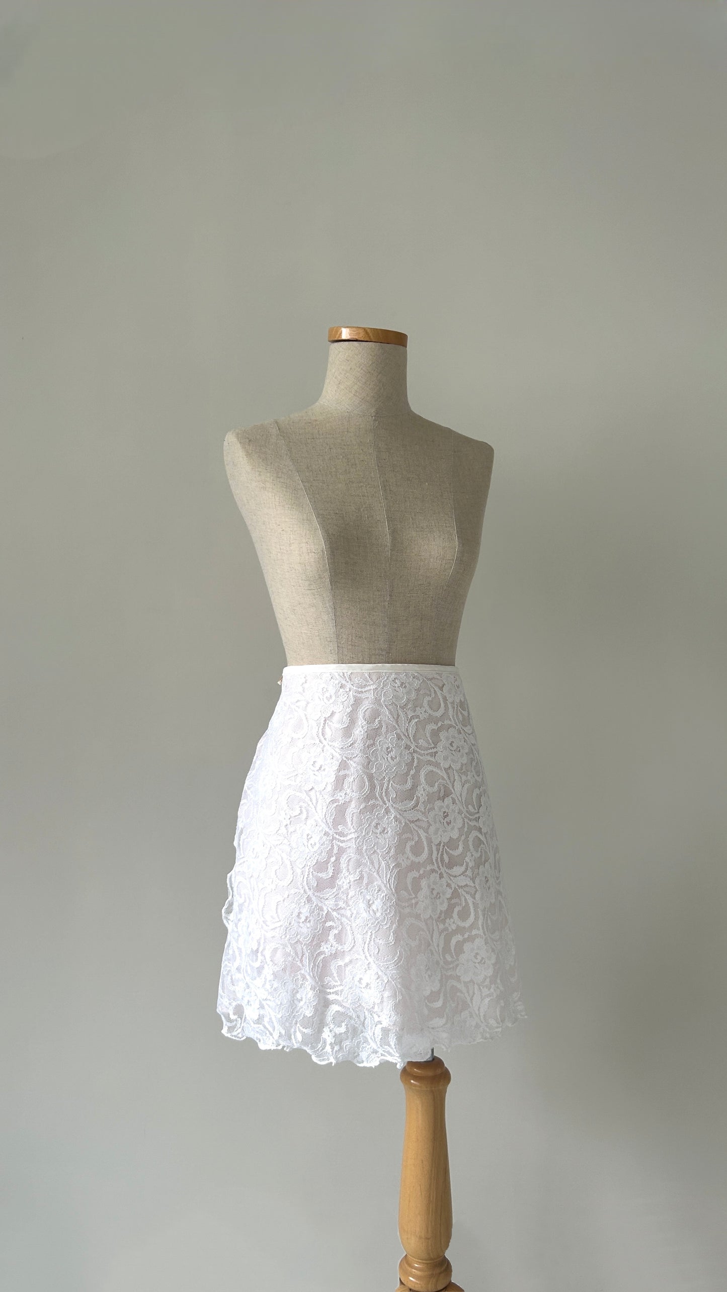 Lace Ballet Wrap Skirt(Double Layer)