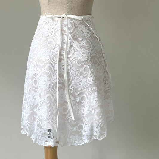 Lace Ballet Wrap Skirt(Double Layer)